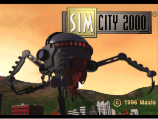 SimCity 2000 title screen for Playstation